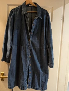 TU: Blue Denim shirt Dress: Size 22 - Picture 1 of 2