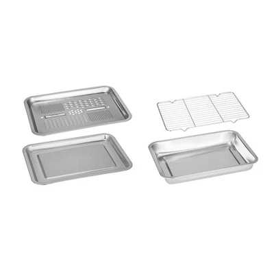  1 set 4pcs multiuso in acciaio inox tavola di scarico del vassoio in acciaio - Immagine 1 di 4