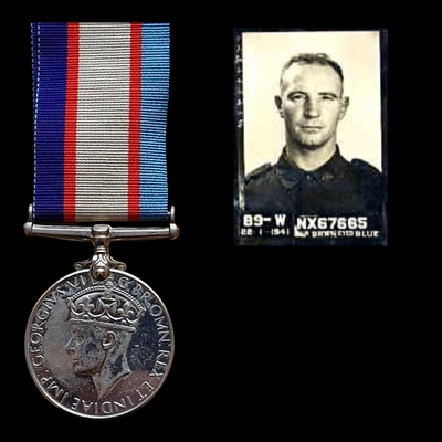 WW2 Australia Service Medal 1939–45 1 Ordnance Workshop Company Africa India - Image 1 of 4