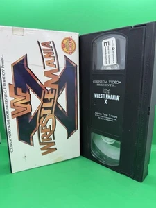 WWF WrestleMania X (10) VHS 1994 Bret Hart, Owen Hart, Yokozuna Lex Luger B8 - Picture 1 of 2