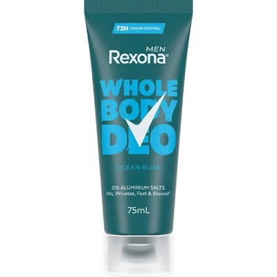 Creme desodorante masculino corpo inteiro Rexona Ocean Rush 75ml - Imagem 1 de 3