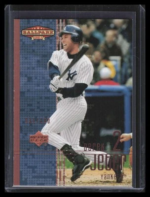 2002 Upper Deck Ballpark Idols Bronze 85 Derek Jeter 31/100 - Image 1 of 2