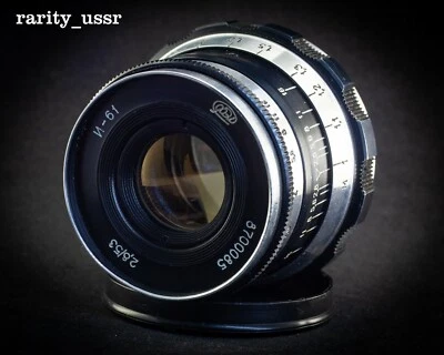INDUSTAR-61 Soviet lens 53 mm f/2.8 copy Leica M39/l39 Zorki FED RF - Image 1 of 4