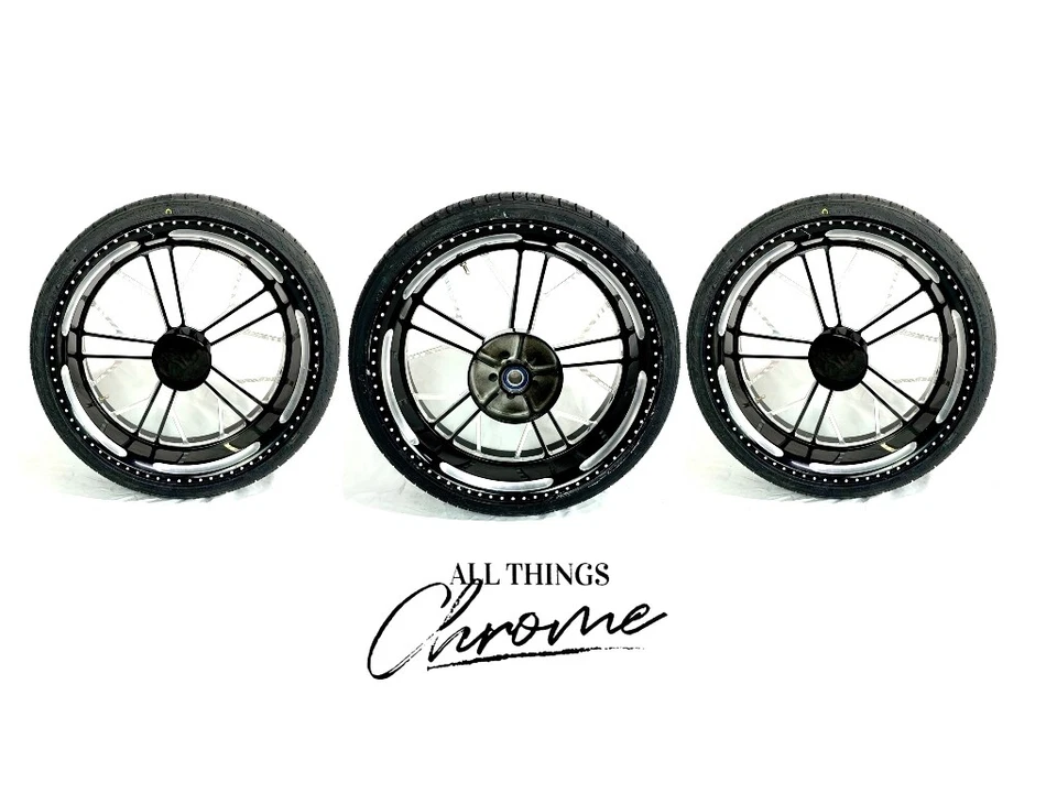 SPYDER 18" BLACK CONTRAST CUT KILO WHEELS (3) 10-11 CAN-AM SPYDER ROADSTER RT-S Foto 1 de 1