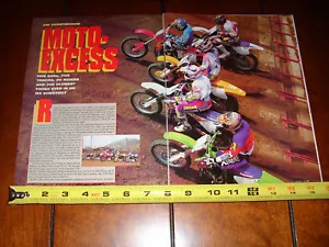 HONDA CR250 SUZUKI RM250 YAMAHA YZ250 KAWASAKI KX250 KTM - ORIGINAL 1994 ARTICLE - Picture 1 of 3