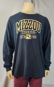 Camiseta Top NCAA University Mizzou Tigers Negra 2XLARGE 2XL Crew LS Gráfica USADA - Imagen 1 de 7