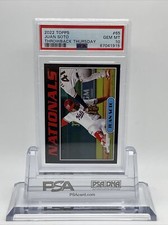 2022 Topps Throwback Thursday Juan Soto 1976 Topps Autos of 1977 Card #65 PSA 10