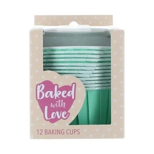 Aqua Baking Cups - 50 X 40mm - 2 Pack Sizes - Picture 1 of 1