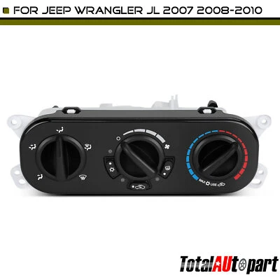 Panel de control de aire acondicionado para Jeep Wrangler JL 2007 2008 2009 2010 5 palas Foto 1 de 4