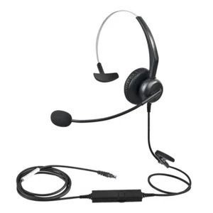 VF31 Corded Headset,Noise Cancelling Headphone With Controller,Connect PC/Mobile - Zdjęcie 1 z 8