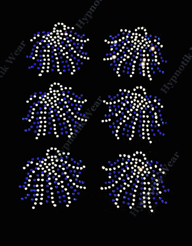 Передача со стразами «Помпоны 6 шт. лист» ВЫБЕРИТЕ СВОЙ ЦВЕТ, горячее исправление, глажка - Изображение 1 из 1