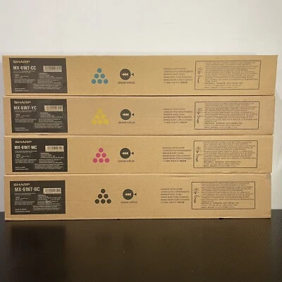 Sharp MX-61NT Set KYCM Toner Cartridge for MX-3071 MX-4051 MX-6071 NEW Contract - Image 1 of 2