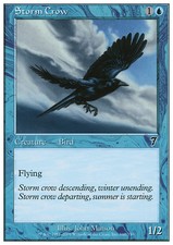 Magic the Gathering MTG Storm Crow (100) Seventh Edition   LP