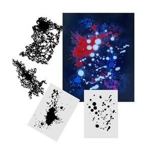 AS-349 Textures step by step stencil template acryl airbrush spray wall paint - Picture 1 of 2