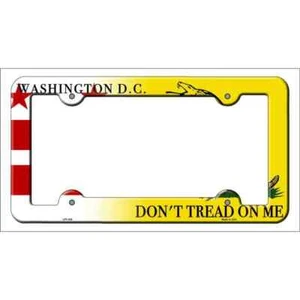 Washington DC Dont Tread Novelty Metal License Plate Frame - Picture 1 of 1