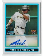 2009 Bowman Chrome Prospects REFRACTOR Robbie Grossman #BCP96! Autograph! /500