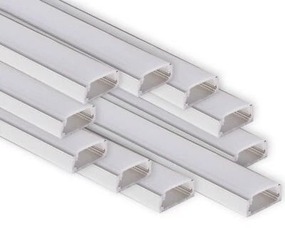 10x 2metri 1506 (20M) 20 metri PROFILO DI ALLUMINIO 15x6mm PER STRISCE LED BARRA - Immagine 1 di 4