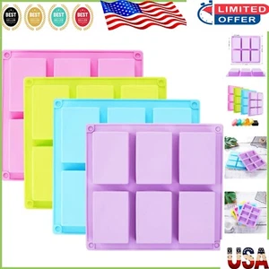 Heat-Resistant Silicone Baking Molds - 4 Pack in Blue, Pink, Green & Purple - Picture 1 of 9