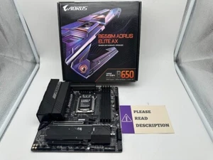GIGABYTE B650M AORUS ELITE AX AM5 MicroATX AMD Motherboard READ/FOR PARTS - Bild 1 von 9