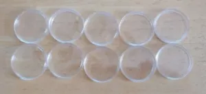 10 soportes para monedas 38 mm cápsulas para DÓLAR DE PLATA MORGAN PEACE IKE - Imagen 1 de 3