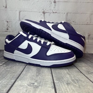Nike Dunk Low Retro Championship Court Purple Shoes DD1391-104 Men’s Size 10 NEW - Picture 1 of 12