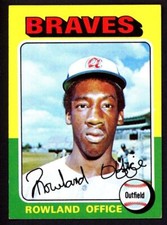 1975 Topps #262 Rowland Office RC - Atlanta Braves - NM - ID090
