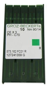 GROZ-BECKERT CE X 3 - 100 PCS. HOOK NEEDLES FOR EMBROIDERY MACHINES - Picture 1 of 3