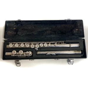 Vintage Silver Artley Flute 18-0 USA - Picture 1 of 13