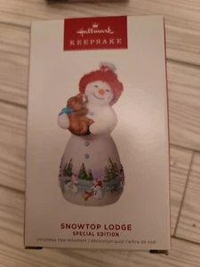 Hallmark 2022 Snowtop Lodge Special Edition Snowman NIB - Picture 1 of 3