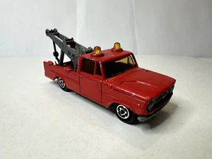 Vintage, Majorette No. 200 Red Dodge Pickup Tow Truck Wrecker, Made in France. - Picture 1 of 10