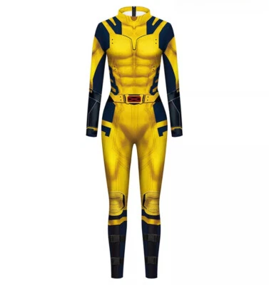 Adulto Niños Wolverine Deadpool Disfraz Superhéroe Juegos con disfraces Mono Fiesta de Halloween Foto 1 de 4