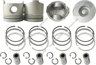 PISTONS & RING SET ISUZU 4JA1-T FOR PICK UP D-MAX PANTHER TAVERA 2.5 LTR 04-11 - Image 1 of 4