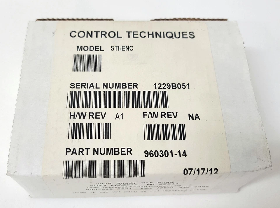 Control Techniques STI-ENC ~ New In Box - 960301-14 - Image 1 of 1