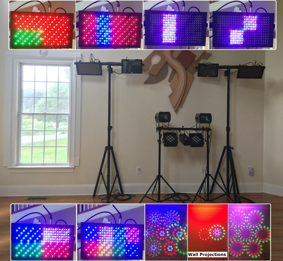 Sistema Light Show: accesorios, PC, controlador DMX, software - impecable Foto 1 de 4