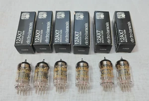Brandneu in Box Gain abgestimmtes Sextett (6) Electro-Harmonix 12AX7 Vakuumröhren - Bild 1 von 2