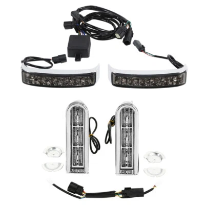 Alforja LED Inserto Soporte Luz Freno Giro Luz Apta para Harley Touring 14-24 Foto 1 de 4