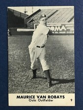 MAURICE VAN ROBAYS 1948 SMITH'S CLOTHING BASEBALL 48 OAKLAND OAKS NO 9  44021