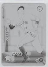 2016 Bowman Printing Plate Black 1/1 Carlos Correa #30 08jf