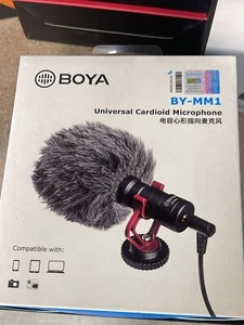 BOYA BY-MM1 Cardioid Microphone for Phone or Tablets, DSLR cameras RETAIL Shield - Picture 1 of 13