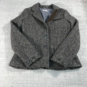 VINCE Blazer Womens 6 Blazer Jacket Dark Gray Wool Sports Coat Casual Ladies - Picture 1 of 9