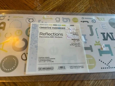 Creative Memories ~ REFLECTIONS ~ Decorative ABC Stickers  2 Sheets  NEW - Image 1 of 2