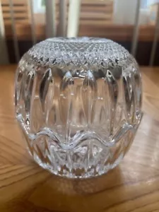 CRYSTAL EGG SHAPED WEXFORD CUT STYLE CRYSTAL CANDY DISH/ VOTIVE/ TEALIGHT DISH - Picture 1 of 6