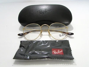 Ray Ban RB3447V RB 3447V 2500 Arista Round Metal Eyeglasses Rx-Able Frame 50 MM - Picture 1 of 2