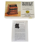 The House of Miniatures INSTRUCTIONS & BOX ONLY 40042 Slant Front Desk Vintage