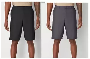 Dickies Men's Flex Active Waist Flat Front Stretch Shorts 42 11" Black Grey - Picture 1 of 9