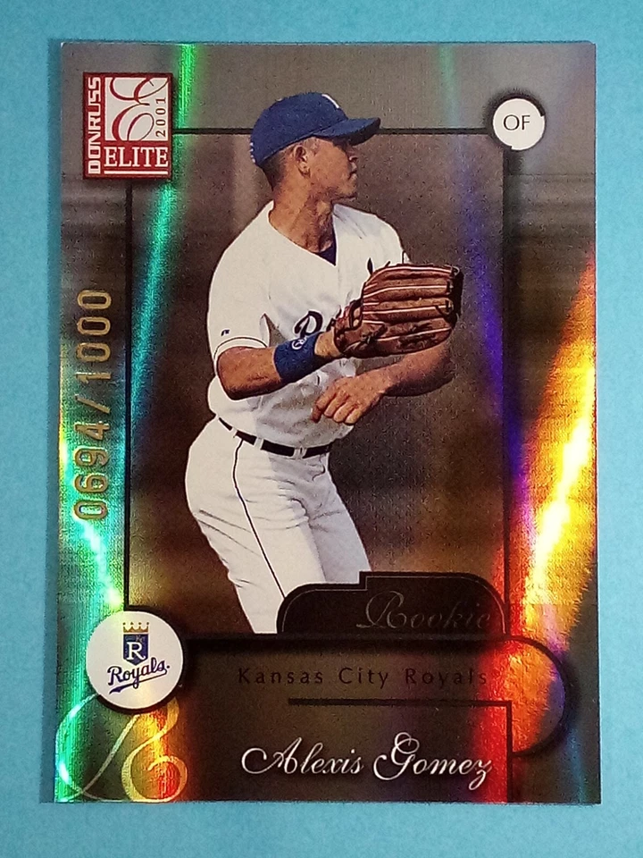 2001 Donruss Elite RC Alexis Gomez Kansas City Royals #166 694/1000 ⚾ - Image 1 of 2