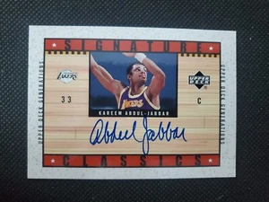 2002-03 KAREEM ABDUL-JABBAR AUTO GENERATIONS SIGNATURE CLASSICS SP #KA-S ON-CARD - Picture 1 of 11