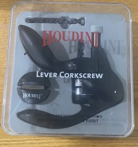 Houdini Lever Corkscrew Wine Bottle Opener Preowned Good Condition Works Magic - Picture 1 of 2