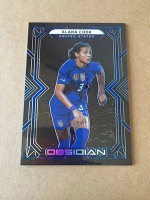 2022-23 Panini Obsidian Alana Cook Sapphire 14/20 USA USWNT Seattle Reign FC - Image 1 of 2