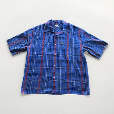 Kenzo Camp Shirt Men’s XL Plaid Short Sleeve Button Down Japan - Image 1 of 4